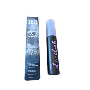 NWT Urban Decay De-Slick Oil Control Makeup Setting Spray Travel Size 1 OZ 30mL